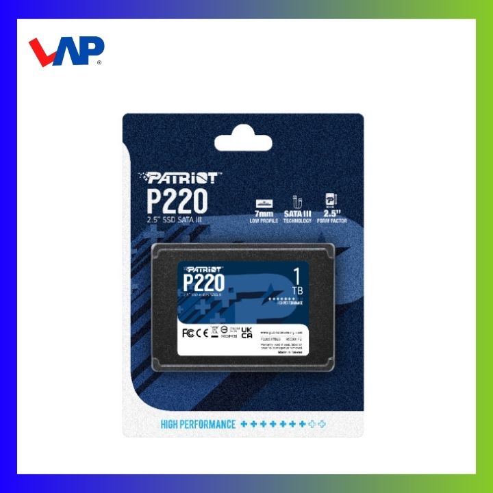 PATRIOT P220 1TB 2.5″ SATA SSD (SOLID STATE DRIVE) | lapsolinc.com