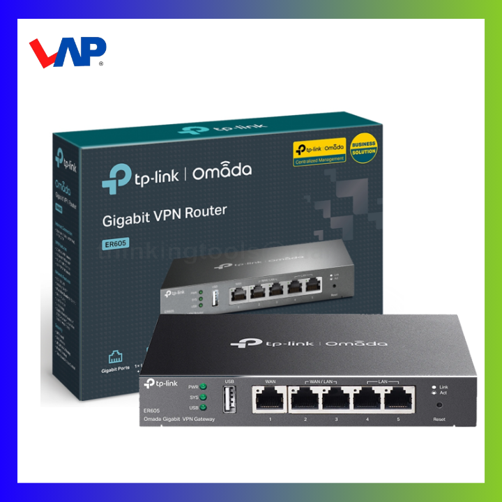 TP-LINK | OMADA ER605 GIGABIT VPN GATEWAY | lapsolinc.com