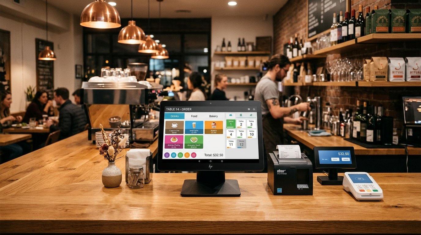 Restaurant Bistro Front Counter - Touch POS & Kitchen Display
